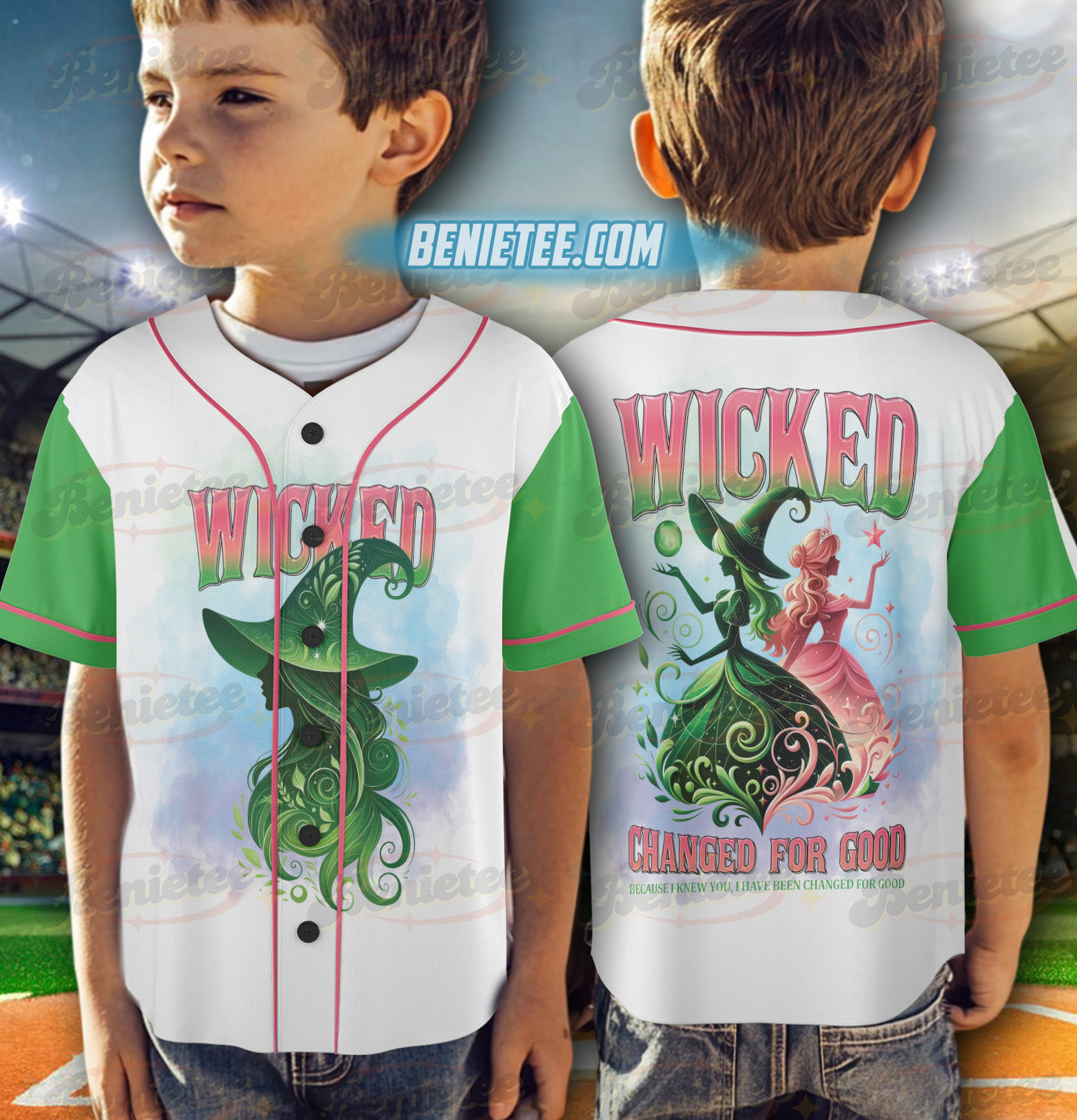 Two Sided The Wicked New Desing Jersey. Wicked Changed For Good Aesthetic Shirt, Wizard Movie Fan Gift, Wicked The Musical - Image 6