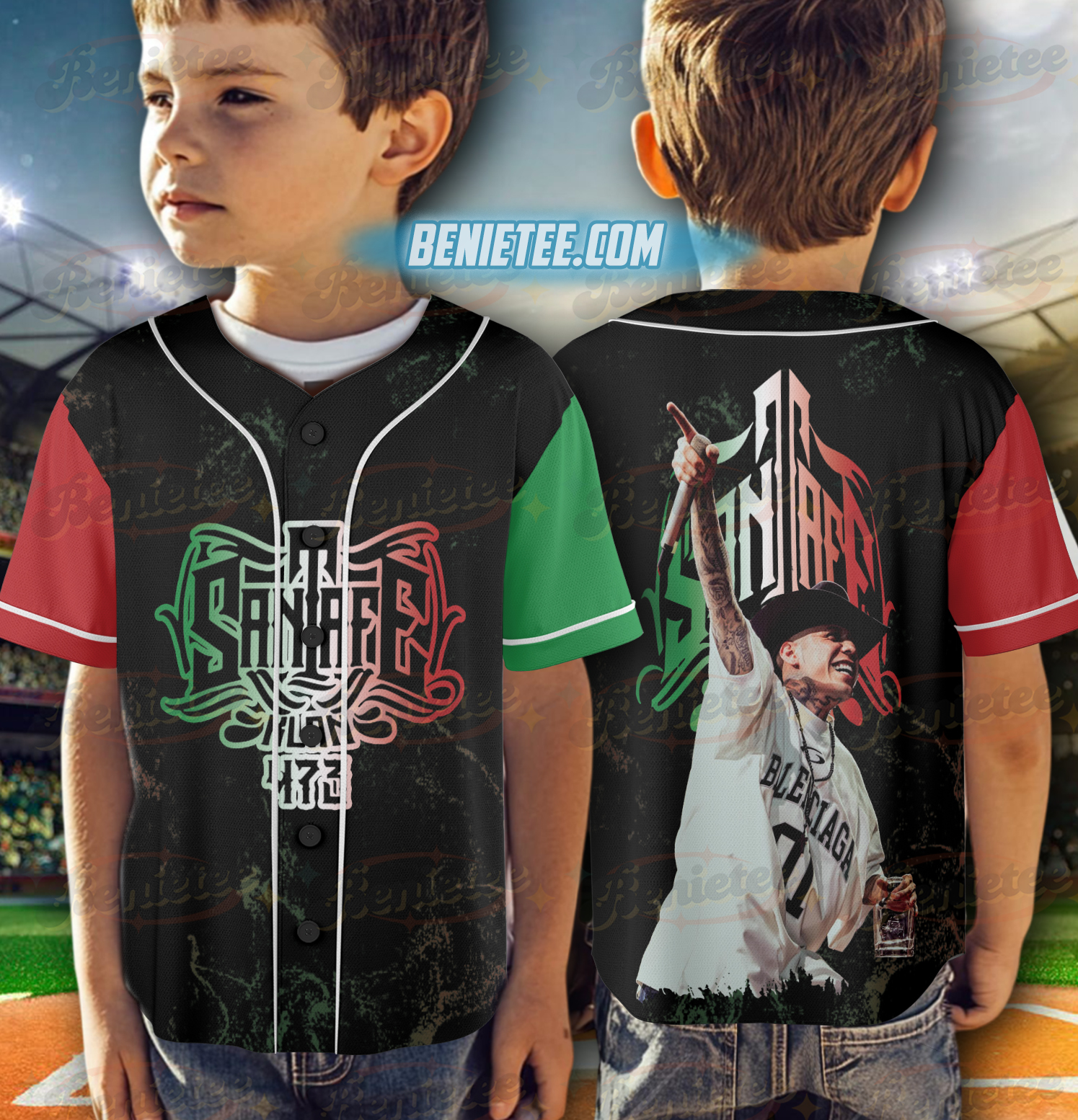 Santa Fe Klan merch Jersey, Music Tour 2025, Mexico Concept - Image 6