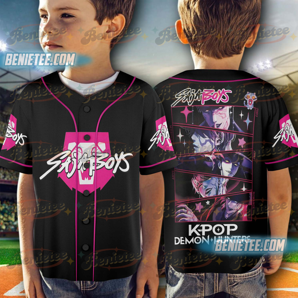 Saja Boys Baseball Shirt, Movie Jersey - Image 5