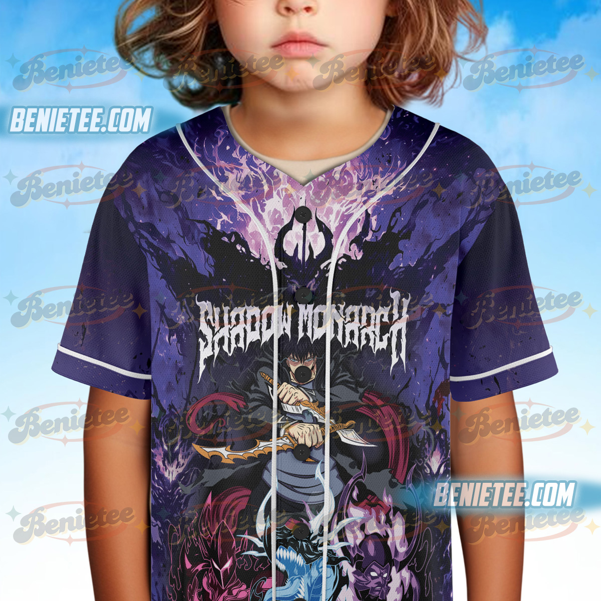 Wholesale Men's Baseball Jersey Funny Anime Shirt Solo Leveling - Image 6