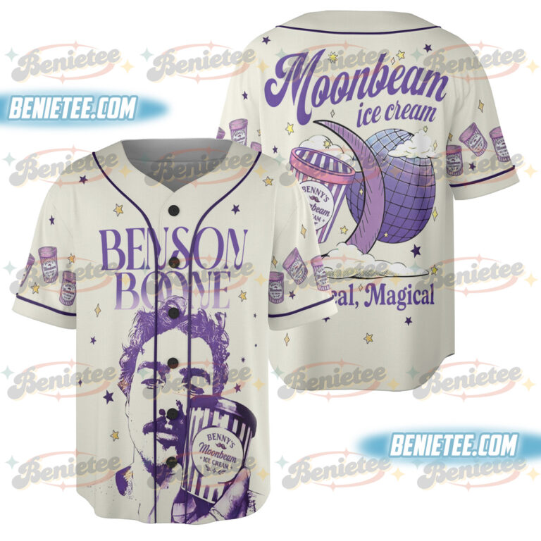 Benson Boone Moonbeam Ice Cream Baseball Jersey, America Heart Tour shirt, Tour Album 2025 Concert Jersey