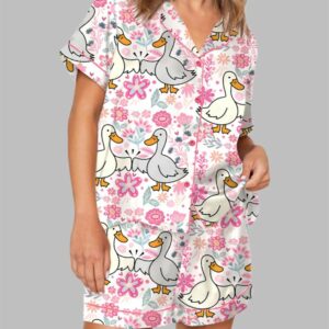 Mama Goose Retro Preppy Pajama Set