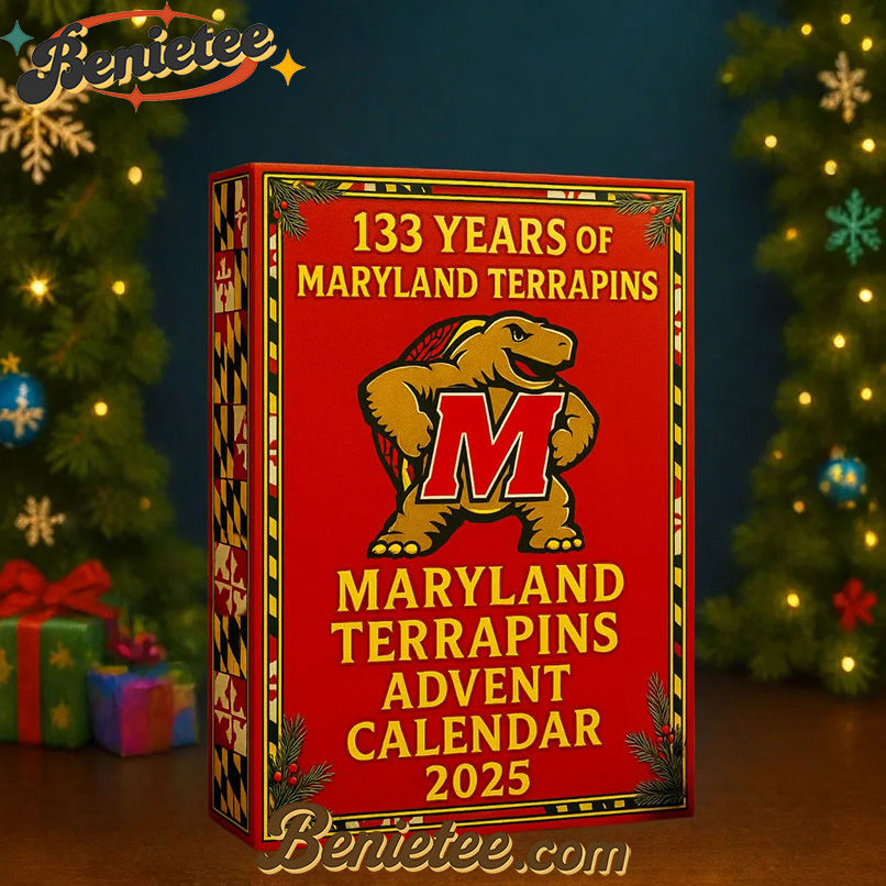 Maryland Terrapins Advent Calendar 2025, Christmas Countdown Advent Calendar Gift Box with 24 Acrylic Ornaments - Image 2