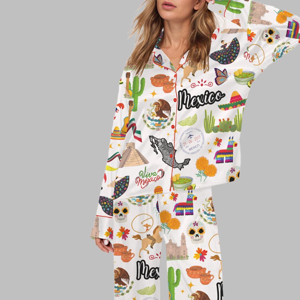 Mexico Pajama Set For Women - Image 3