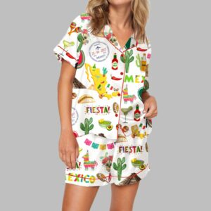 Mexico Print Pajama Set For Women