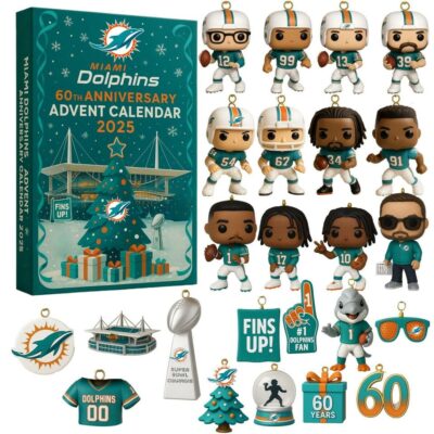 Miami Dolphins 60th Anniversary Advent Calendar 2025