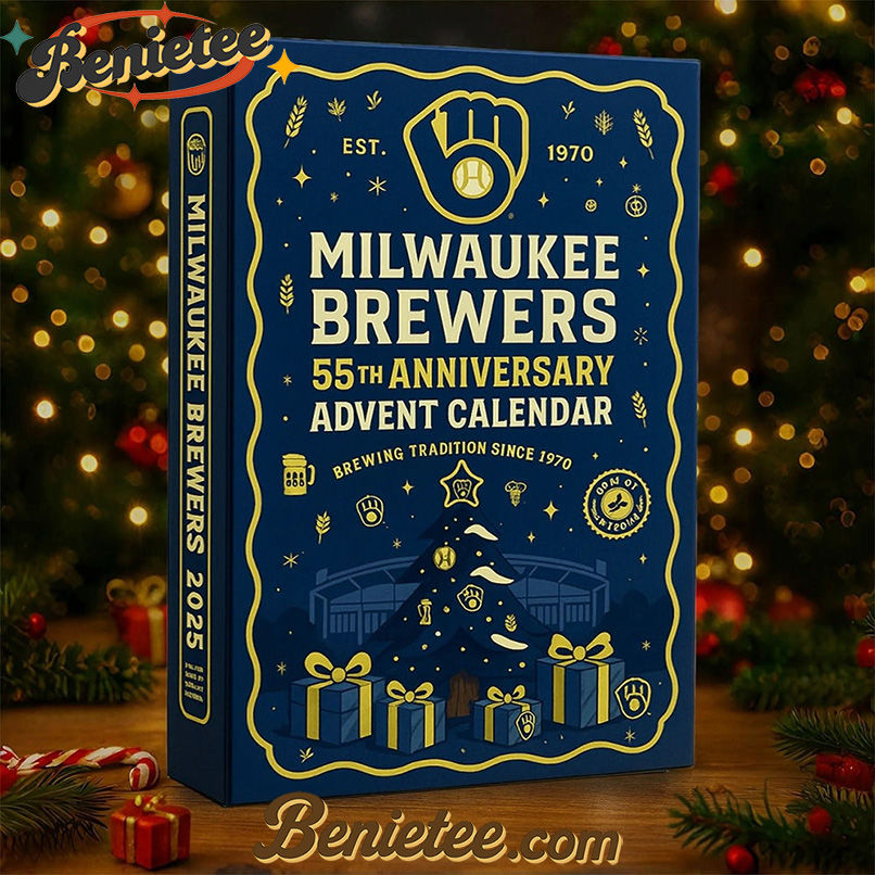 Milwaukee Brewers 55th Anniversary Advent Calendar 2025 Christmas Gift, Christmas Idea, Christmas Countdown Advent Calendar Gift Box with 24 Acrylic Ornaments - Image 2