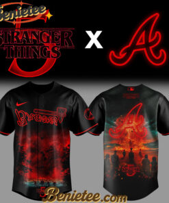 Milwaukee Brewers MLB x Stranger Things Tentacles Baseball Jersey