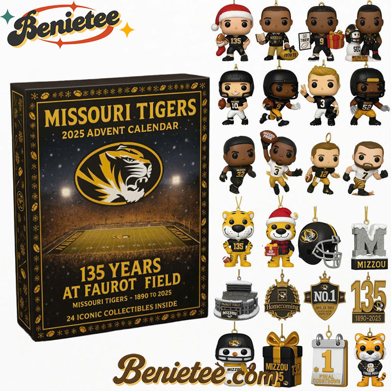 Missouri Tigers 135th Anniversary Advent Calendar 2025, Christmas Countdown Advent Calendar Gift Box with 24 Acrylic Ornaments - Image 2