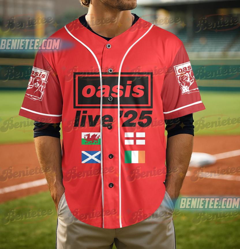 Oasis Reunion Concert 2025 Oasis 2025 Tour Baseball Jersey - Image 4