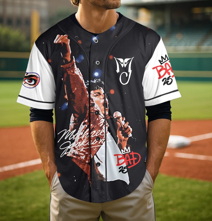 Michael Jackson Limited Design Baseball Jersey - Image 4