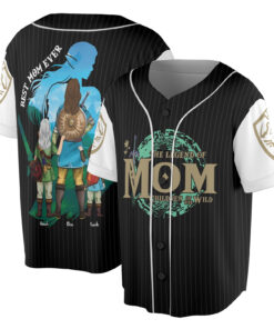 Alternative view of The Legend Of Mom Jersey Shirt, Personalized Zelda Mom Shirt, Best Mom Ever Shirt, Children Of The Wild, Mother's Day Gift
