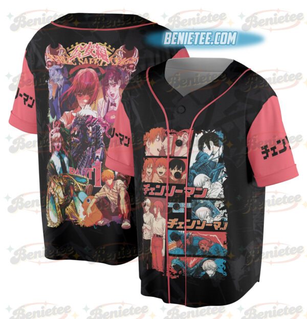 Alternative view of Chainsaw Man Part 1 Streetwear Jersey, Anime Jersey
