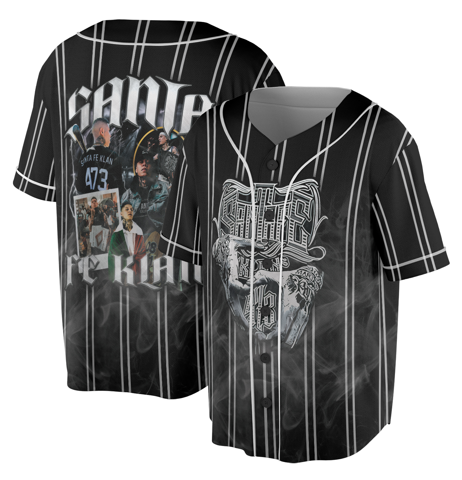 Generic T-Shirt Santa Fe Klan Merch Santa Fe Klan Jersey,Santa Fe Klan Baseball Jersey - Image 3
