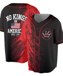 Alternative view of Racing 2025 Season Jersey Anti MAGA Protest No Kings In America Pro Democracy Liberal Political Gift Fourth Of July Shirt Loose-Fitting Unisex All-Over Print Design