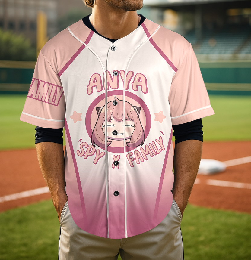 Anime Spy x Family Anya Forger 3D Baseball Jersey - Image 5