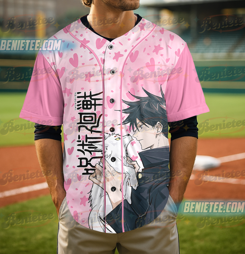 Jujutsu Kaisen Cosplay Men Women Spring Baseball Jersey - Image 4