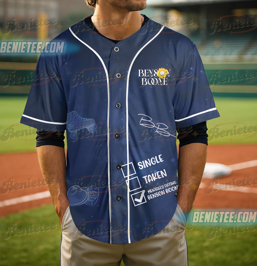 Benson Boone Merch Short Baseball Shirts Live 2025 - Image 4