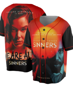 Alternative view of Funny Michael B. Jordan Sinners We Are All Sinners Only In Theaters 2025 Baseball Jersey