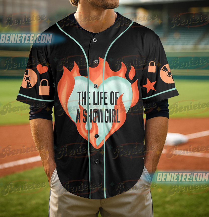 THE ORIGINAL Heart on Fire Jersey, Show Girl Baseball Jersey - Image 5