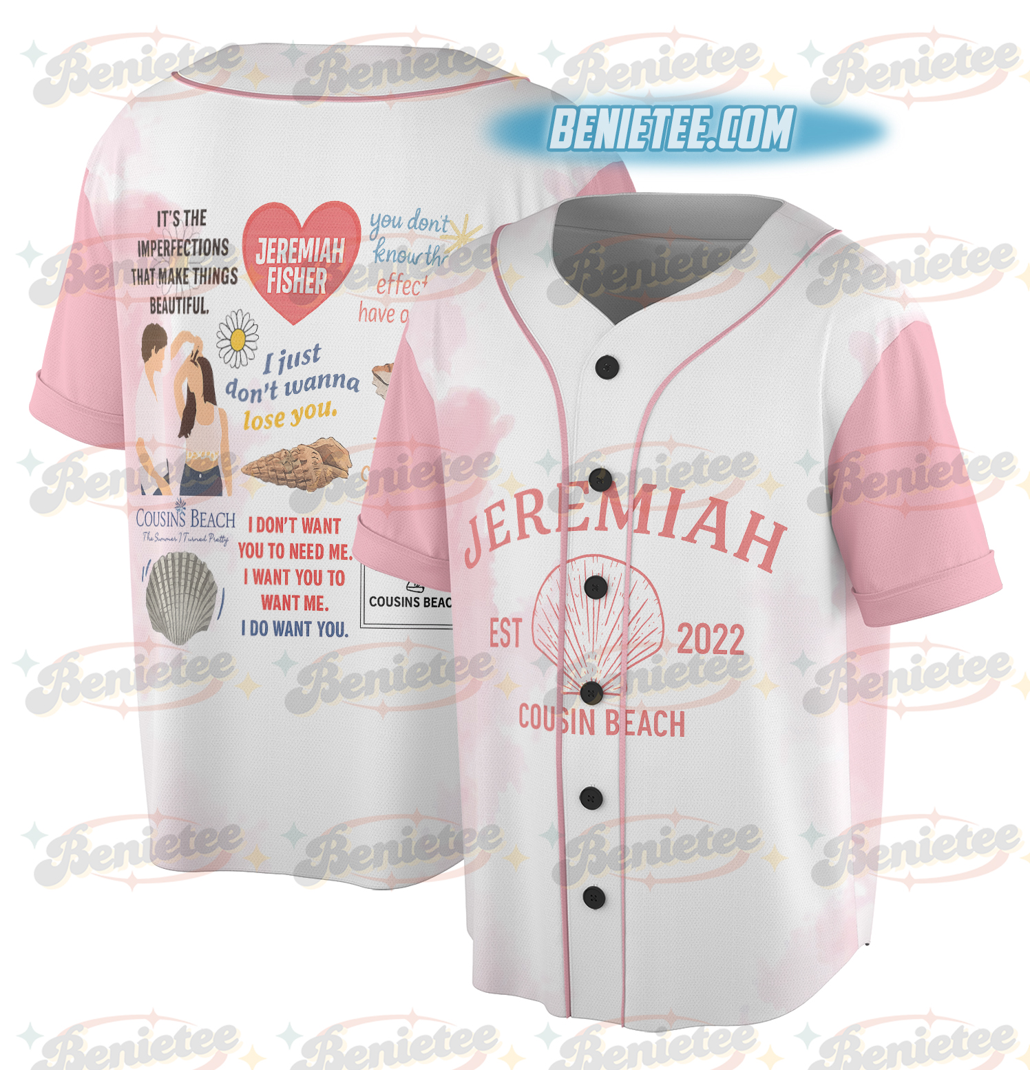 Cousins Beach Jersey Tsitp, The Summer Baseball Jersey, Team Conrad Team Belly Team Jeremiah, East Coast Beach Shirt - Image 2