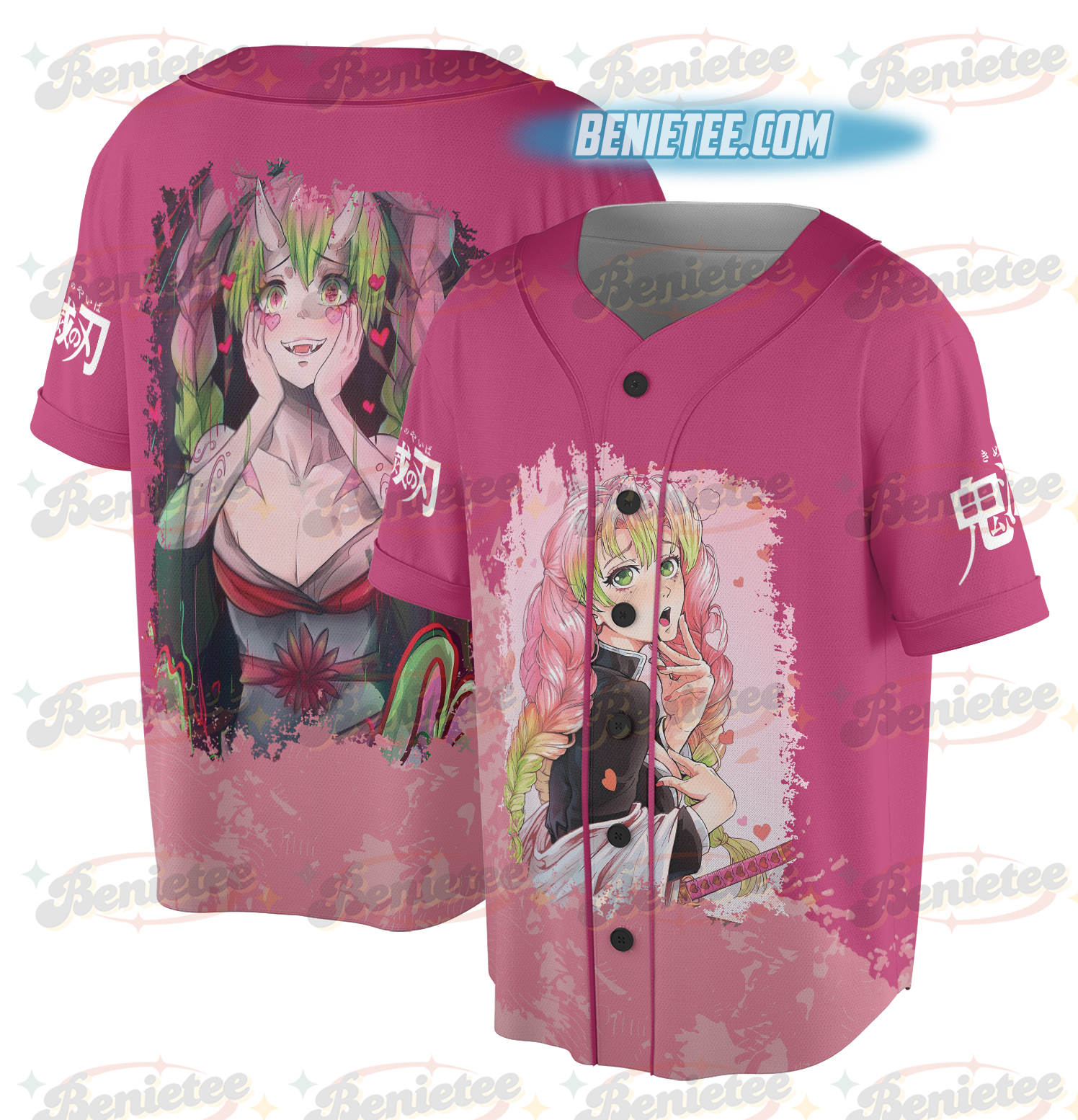 Mitsuri Kanroji Baseball Jersey, Demon Slayer Jersey - Image 2
