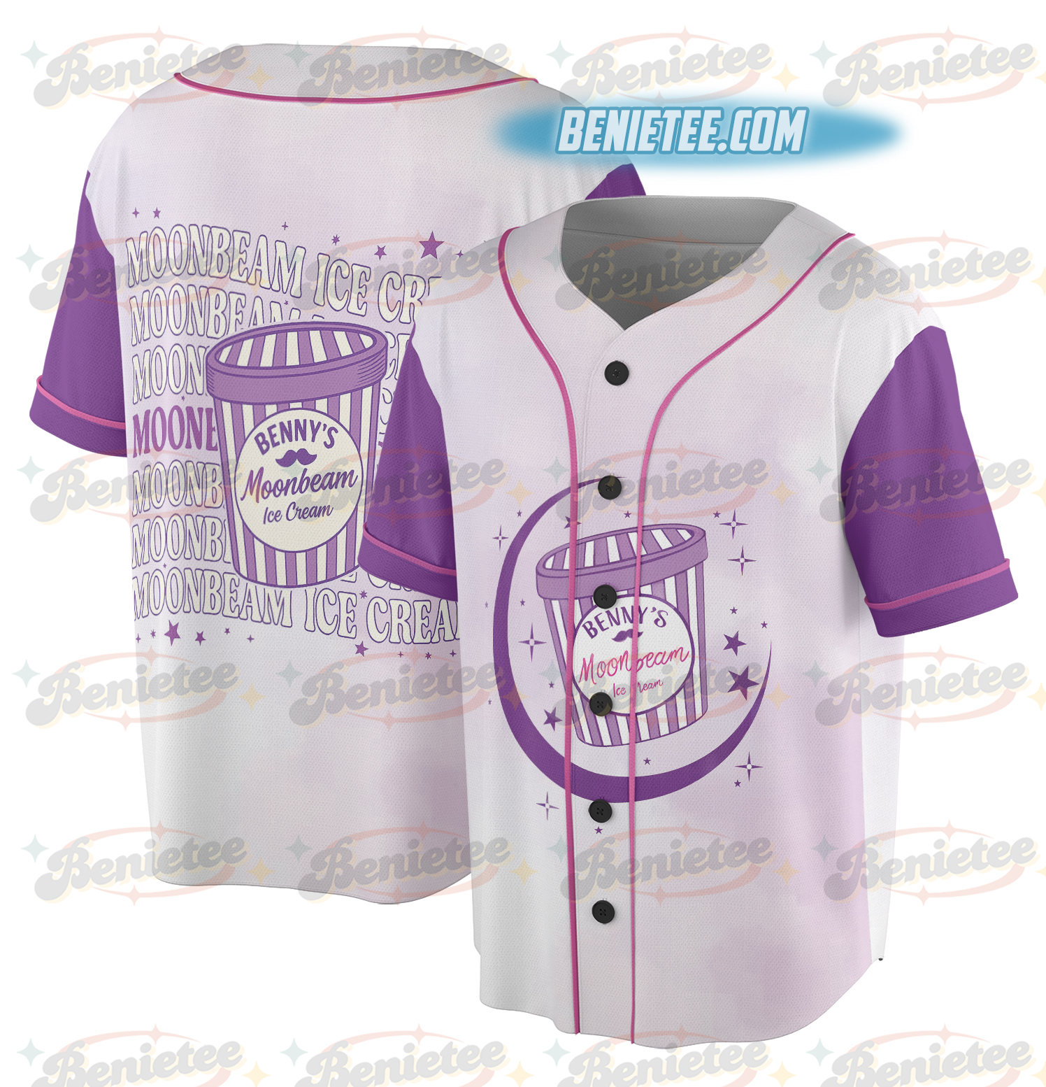 2 Sided Moonbeam Ice Cream Jersey for Tour, America Concert Tour T Shirt, Tour Album 2025 Concert Tee, Mystical Magical Shirt - Image 2