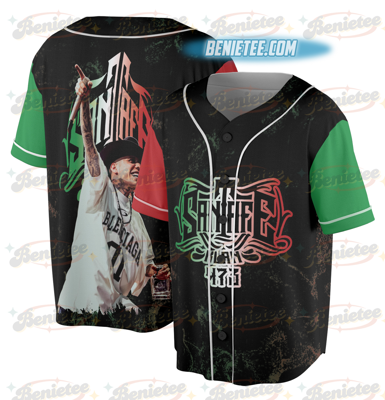 Santa Fe Klan merch Jersey, Music Tour 2025, Mexico Concept - Image 2