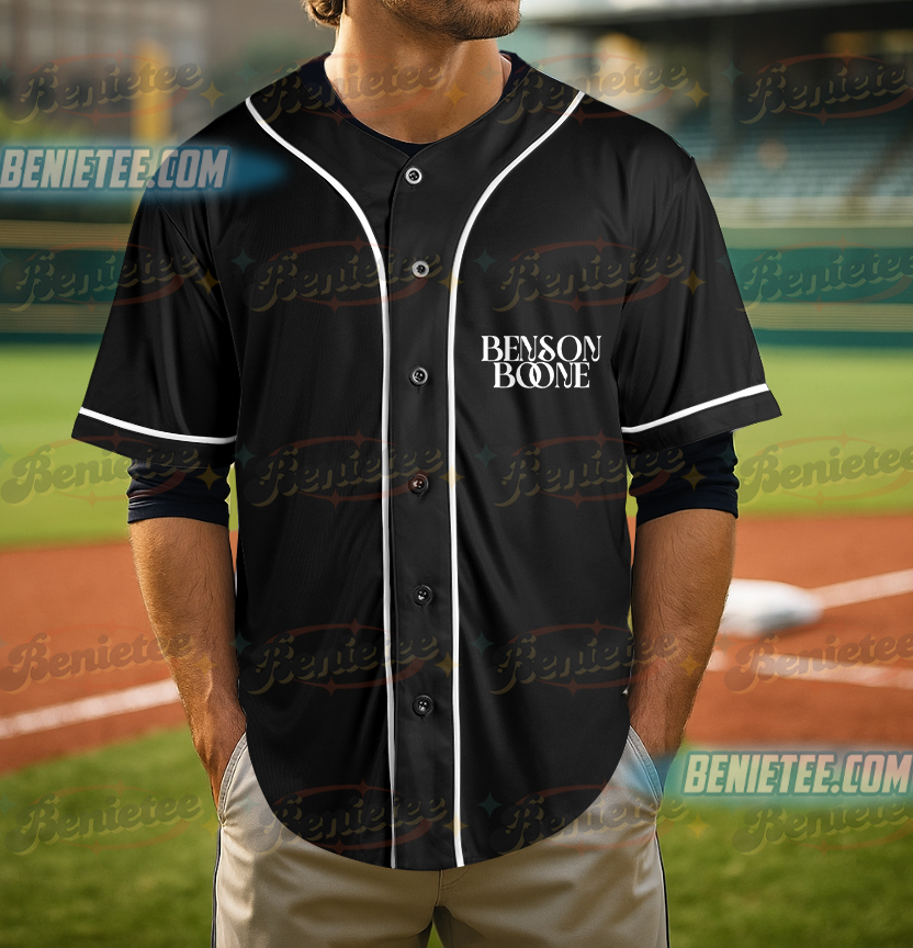 Benson Boone Vintage Jersey Merch Women Men Fashion Casual Short Sleeve Baseball Jersey - Image 5