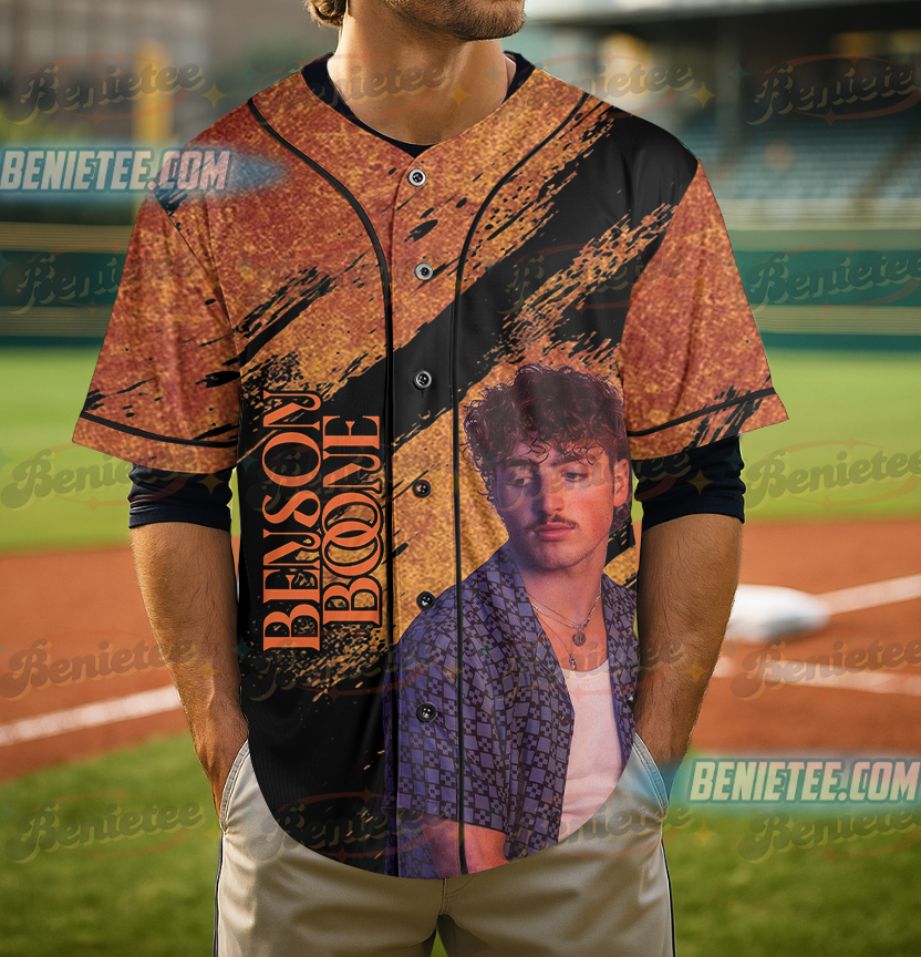 Benson Boone Darling You’re My Work Of Art Fan Baseball Jersey - Image 4