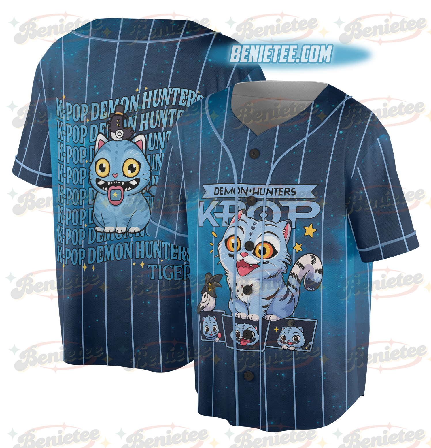 Kpop Demon Hunters Tiger Baseball Jersey - Image 2