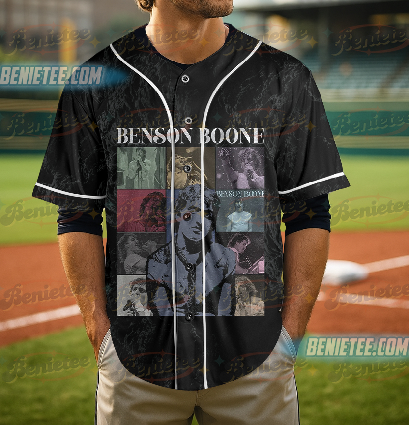 Benson Boone Vintage Jersey, Retro Pop Star Graphic Tee, Concert Tour Collage, Music Fan Gift, Benson Boone Top - Image 5