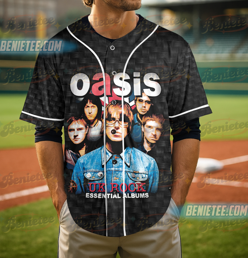 Oasis UK Rock Essential Album Baseball Jersey - Image 4
