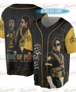 Alternative view of Michael Jackson Baseball Jersey, Full Size
