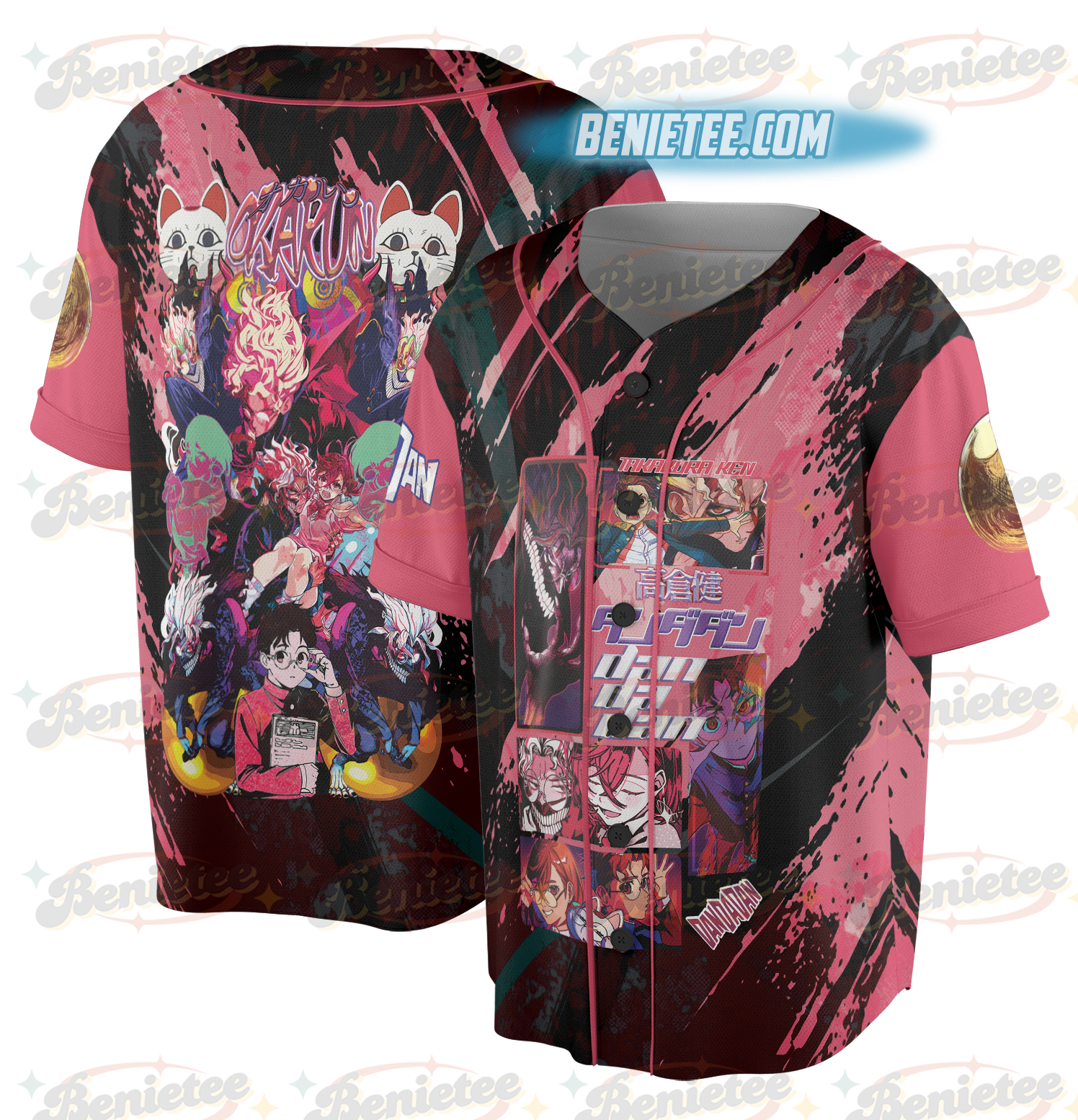 Okarun Dandadan Streetwear Jersey, Anime Baseball Jersey - Image 2
