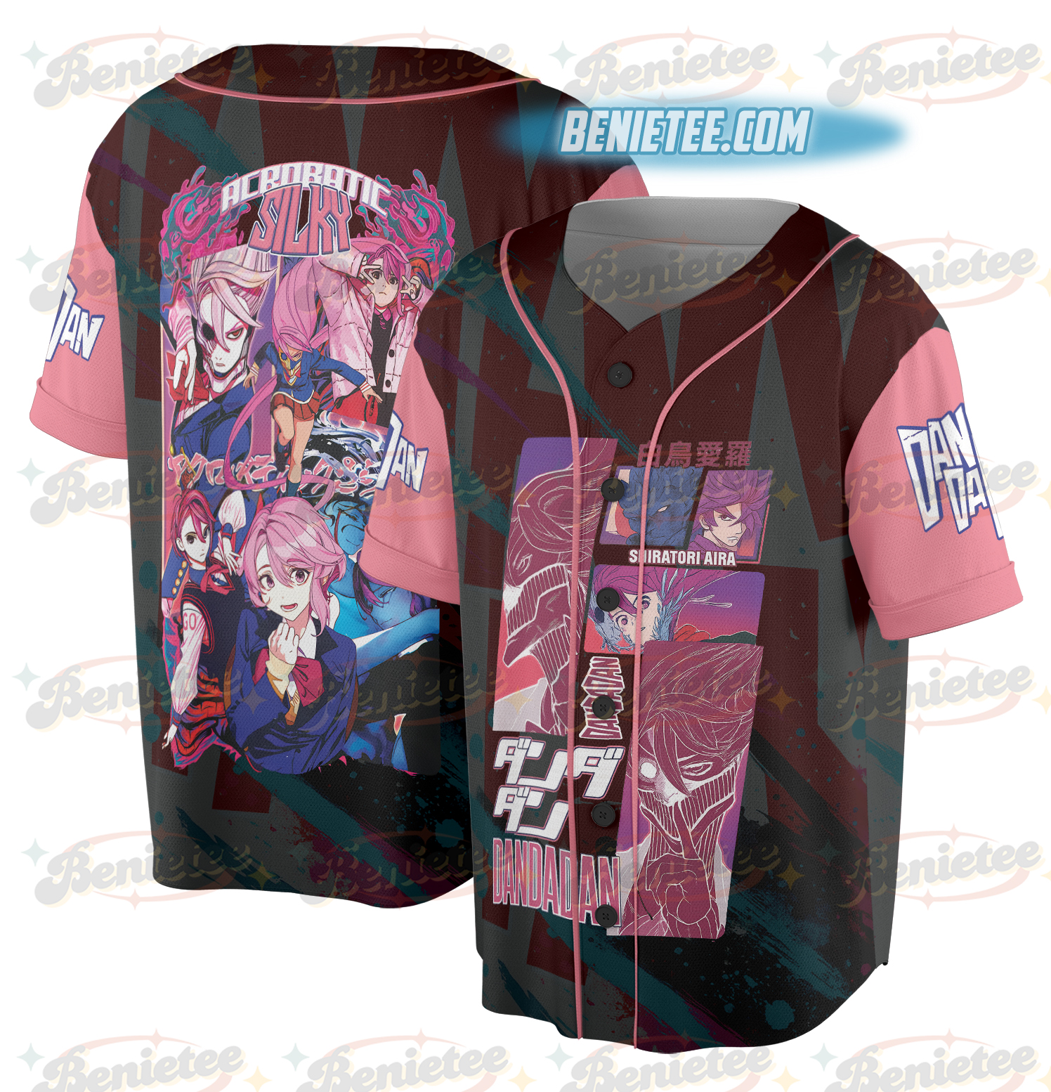 Shiratori Aira Dandadan Streetwear Jersey, Anime Baseball Jersey - Image 2
