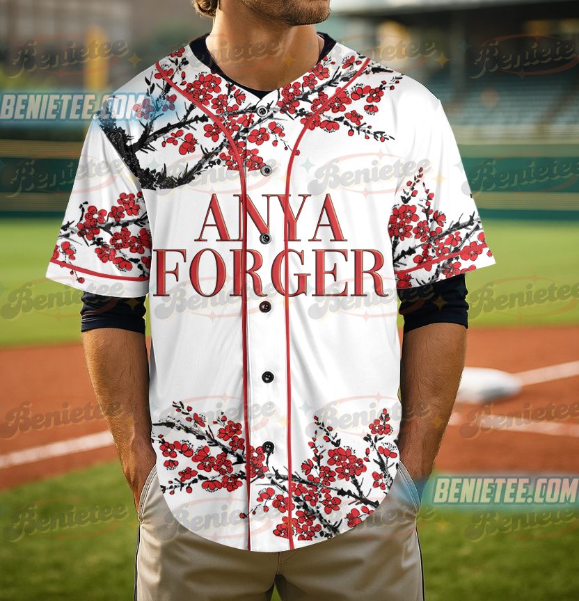 Anya Forger Cherry Blossom Spy X Family Dream Baseball Jersey - Image 5