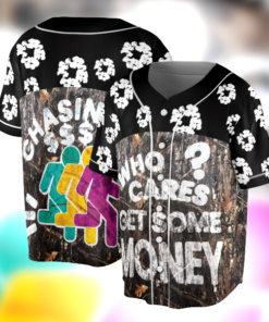 Who Cares Get Some Money Baseball Jersey, Funny Brand Jersey