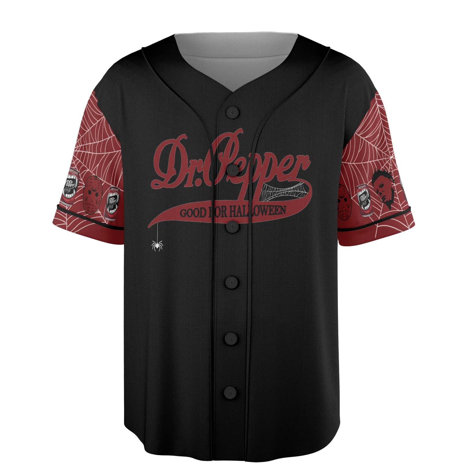 Halloween Horror Characters Jersey, 2025 Halloween, Horror Movie Halloween Sublimation, Scary Movie Shirt, Horror Jersey, Funny Halloween Baseball Jersey - Image 3