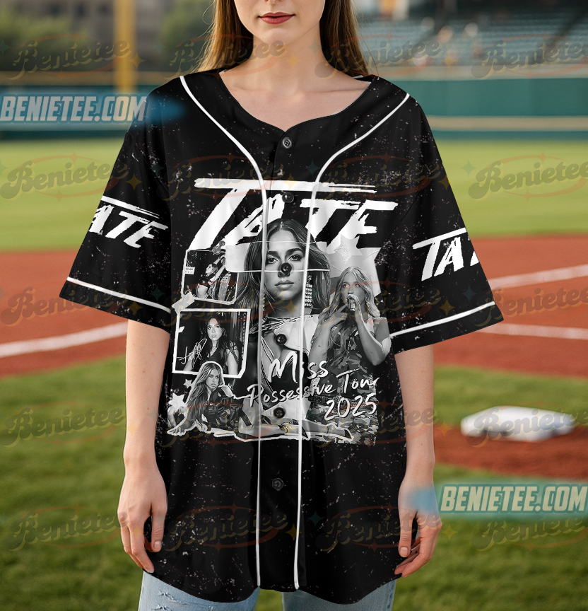 Tate McRae 2025 Concert Tee, Miss Possessive Tour 2025, Tate McRae Fan Gift Jersey, Tate McRae Merch, Tate McRae Graphic Baseball Jersey - Image 5