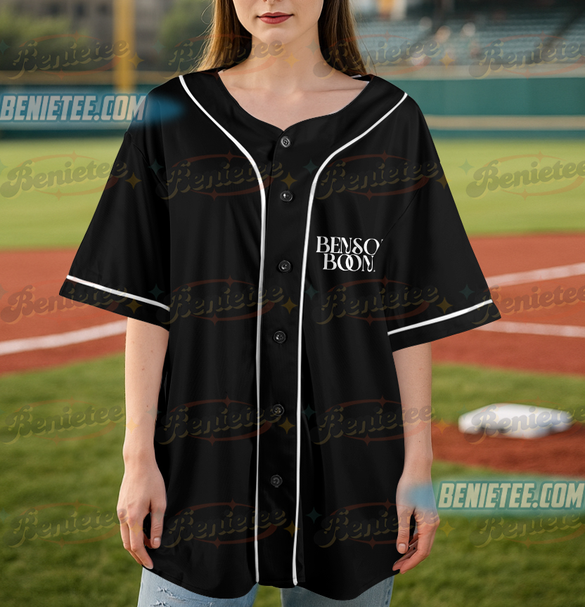 Benson Boone Vintage Jersey Merch Women Men Fashion Casual Short Sleeve Baseball Jersey - Image 4