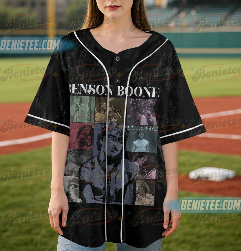 Benson Boone Vintage Jersey, Retro Pop Star Graphic Tee, Concert Tour Collage, Music Fan Gift, Benson Boone Top - Image 4