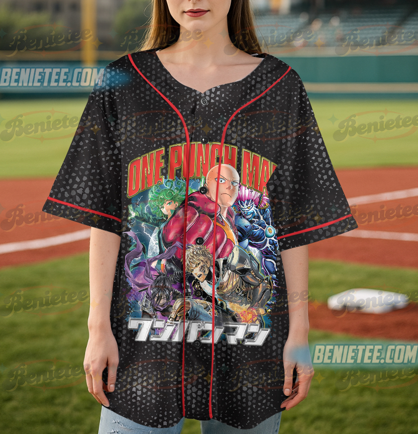 ONE PUNCH MAN: SAITAMA VINTAGE Baseball Jersey - Image 5