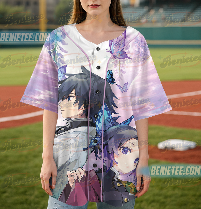 Shinobu and Giyuu All Over Printed 3D Shirt - Image 4