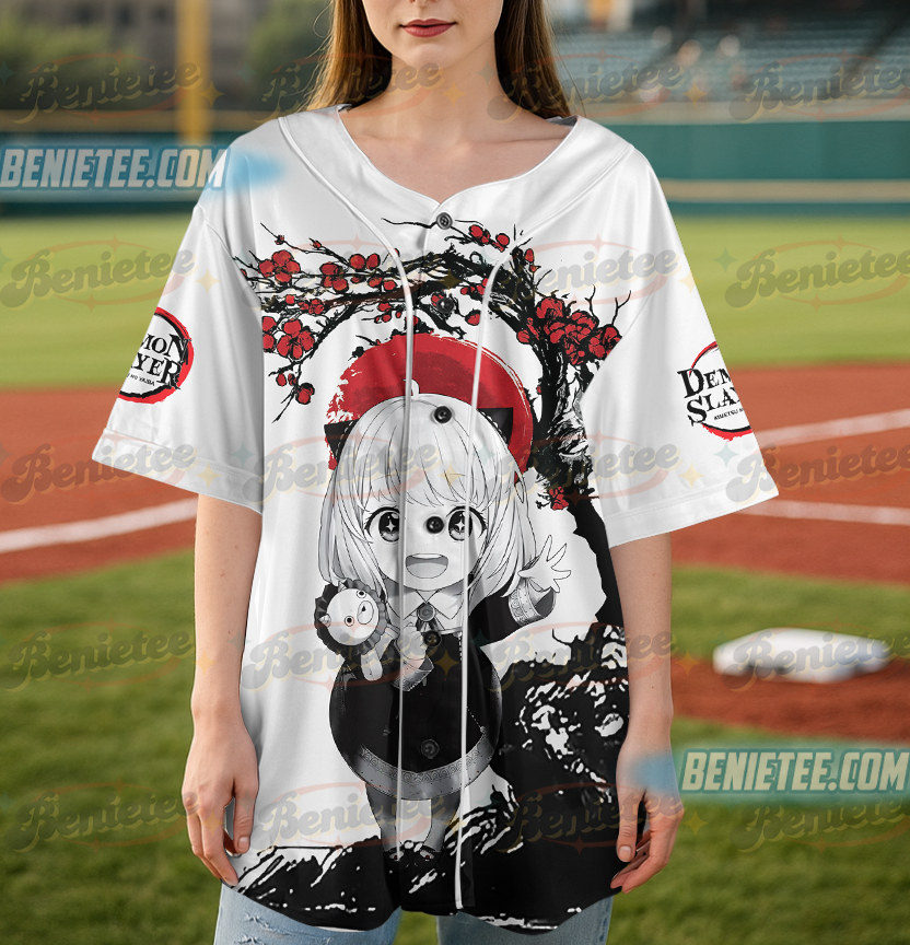 Anya Forger Cherry Blossom Spy X Family Dream Baseball Jersey, Anime Jersey - Image 4