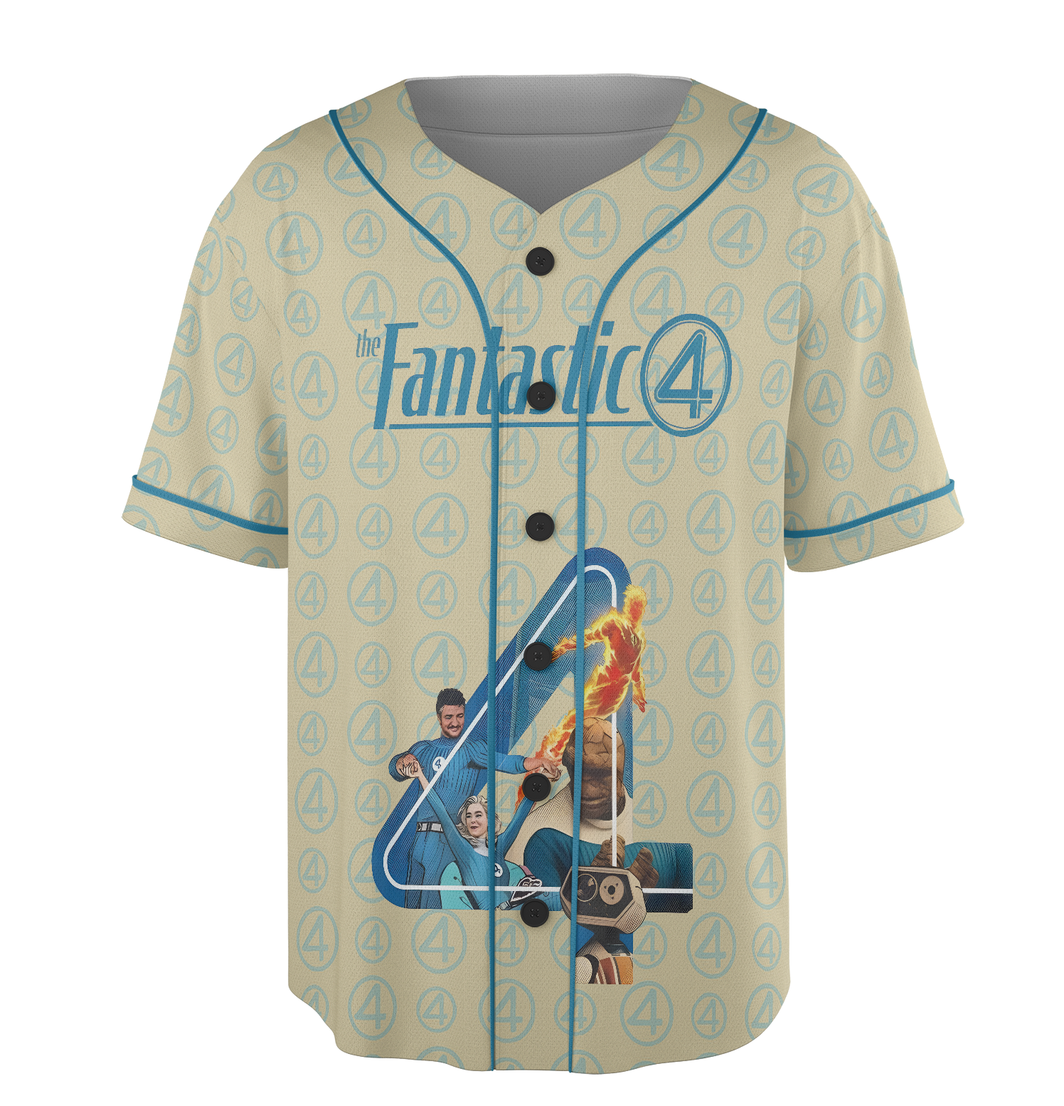 The Fantastic Four First Steps Unisex Baseball Jersey, Movie Jersey - Image 3