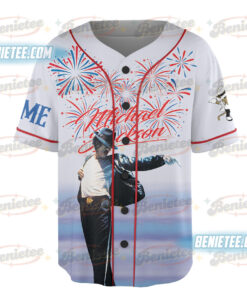 Alternative view of Custom Michael Jackson Independence Day Baseball Jersey Gift for Fans