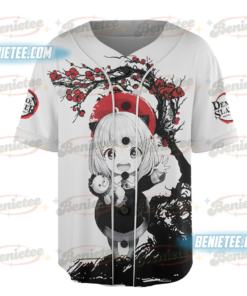 Alternative view of Anya Forger Cherry Blossom Spy X Family Dream Baseball Jersey, Anime Jersey