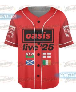 Alternative view of Oasis Reunion Concert 2025 Oasis 2025 Tour Baseball Jersey