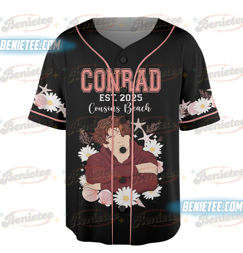 Team Conrad The Summer I Turned Pretty Movie Baseball Jersey, Conrad Fisher Jersey, Retro Conrad Fisher - Image 2